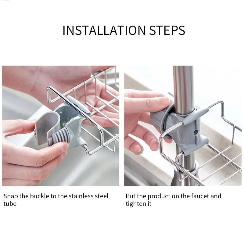 Кухонный регулируемый стеллаж для раковины Тряпичные полки хранения ванной