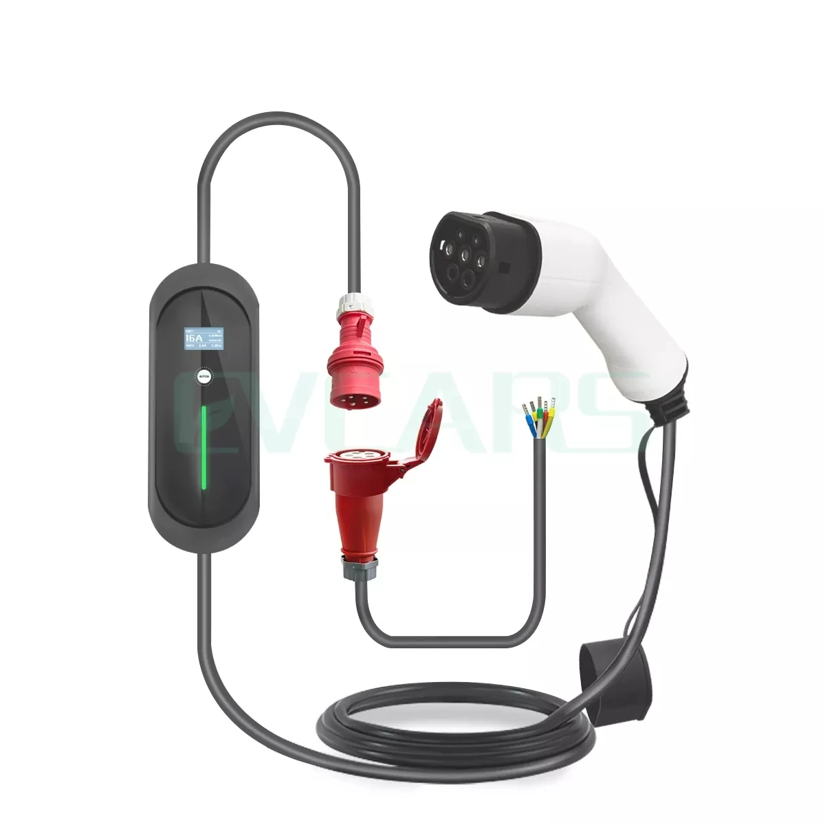 11 кВт 16 А 3 фазы IEC62196 Evse домашний Тип 2 адаптер Автомобильное зарядное устройство