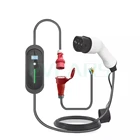 Электрическое автомобильное зарядное устройство Evse Type2, 11 кВт, 16 А, 3 фазы, регулируемый ток, 8 А-10 А-13 а-16 А, портативное 5 контактов, вилка Cee