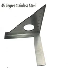 Треугольная квадратная линейка из нержавеющей стали, 45 градусов