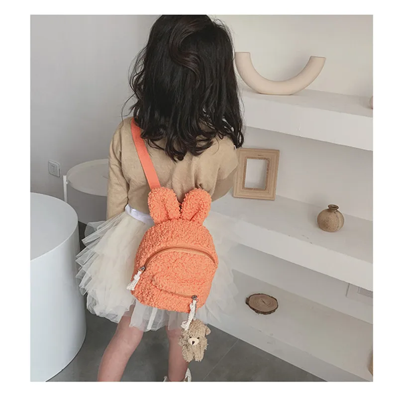 Fashion Kids Girl School Bag Backpack Rucksack Child Students Fleece Shoulder Bags | Багаж и сумки
