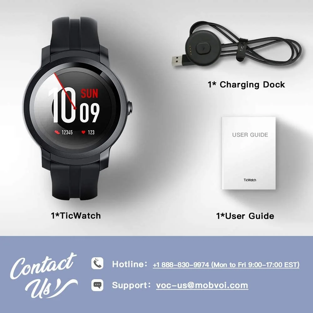 TicWatch E2 Wear OS by Google Smart 