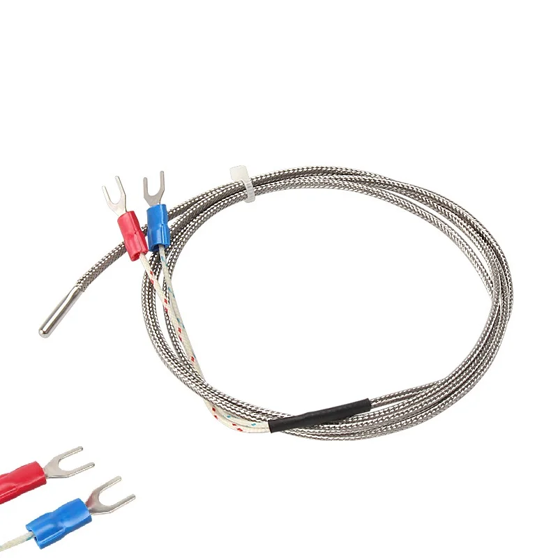 

MEGA 2pcs/1pc 3*15*1000mm K Type Thermocouple High Temperature Sensor Cable 0-600℃ 3D printer Industrial Temperature Controller