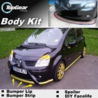 Дефлектор бампера для Renault Modus 2004  2019, передний спойлер, юбка для TopGear