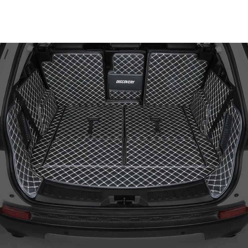 Кожаный коврик для багажника автомобиля Ленд Ровер Дискавери 5 LR5 2017 2018 2019 2020 2021 2022