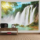 Сценический гобелен SepYue с изображением водопада, украшение в стиле бохо, настенная гобеленка в стиле хиппи, украшение для комнаты, гобелен, настенное одеяло