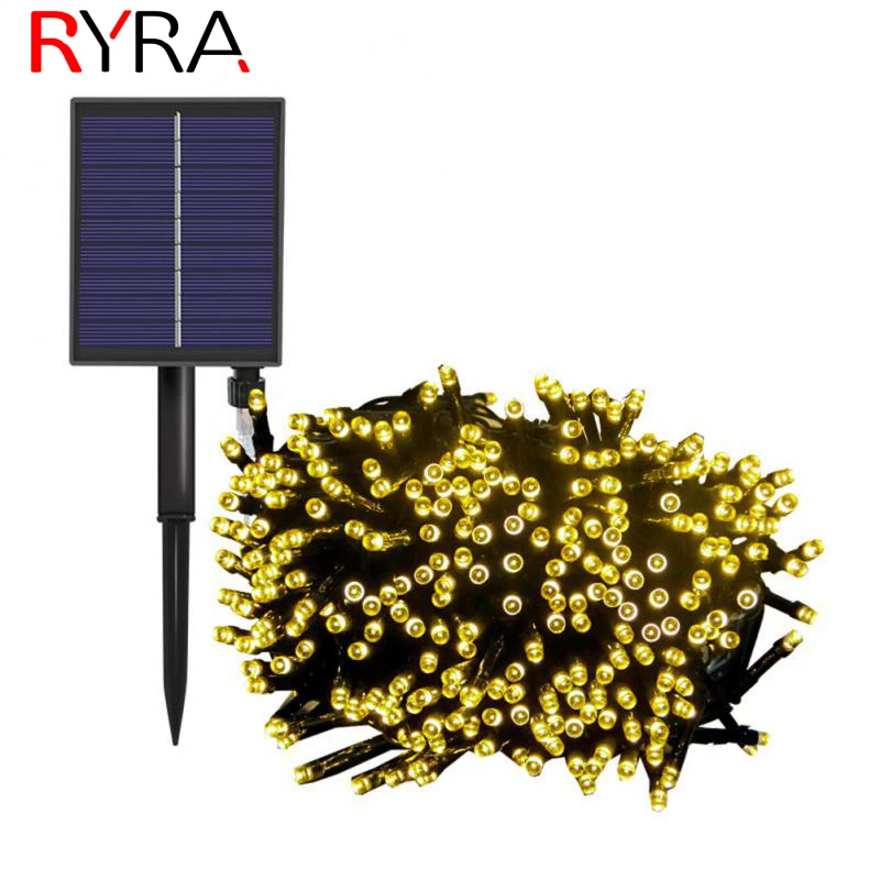

200 Led Solar Garland String Fairy Lights Outdoor 22M Solar Powered Lamp for Garden Decoration 8 Mode Holiday Xmas Wedding Party