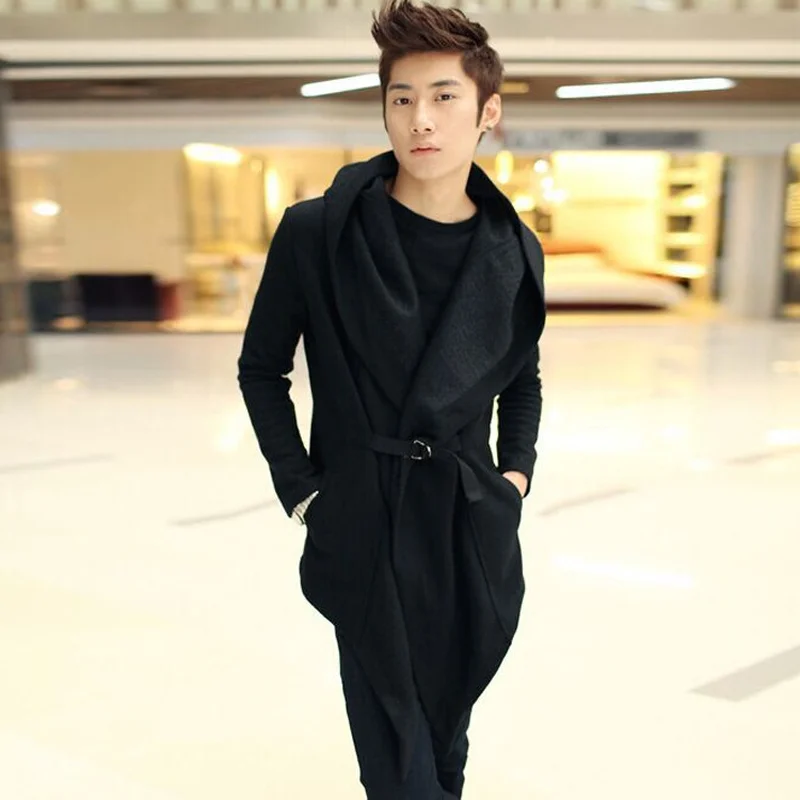 Новая мужская одежда модный Повседневный Кардиган длинный стиль Харадзюку