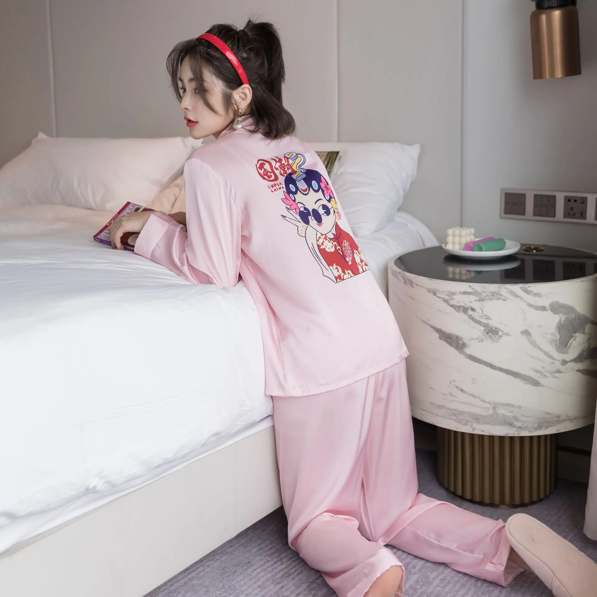 

Autumn New Women's Pajamas Long Sleeve Long Pants Set Leisure Tops Pajamas Sleepwear Homeware