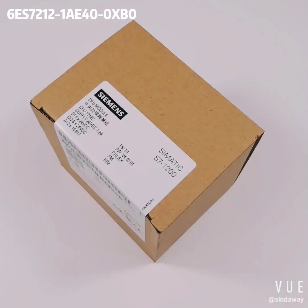 

6ES7212-1AE40-0XB0 SIMATIC S7-1200, Процессор 1212C, бортовой ввода/вывода: 8-ди-24 V DC; 6 DO 24 V DC
