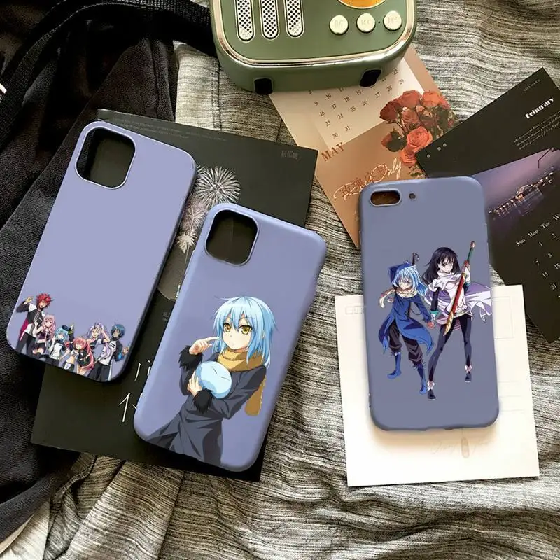 

Tensei Shitara Slime Datta Ken Phone Case Candy Color case for iPhone 11 Pro 12 13 mini pro XS MAX 8 7 6 6S Plus X SE 2020 XR