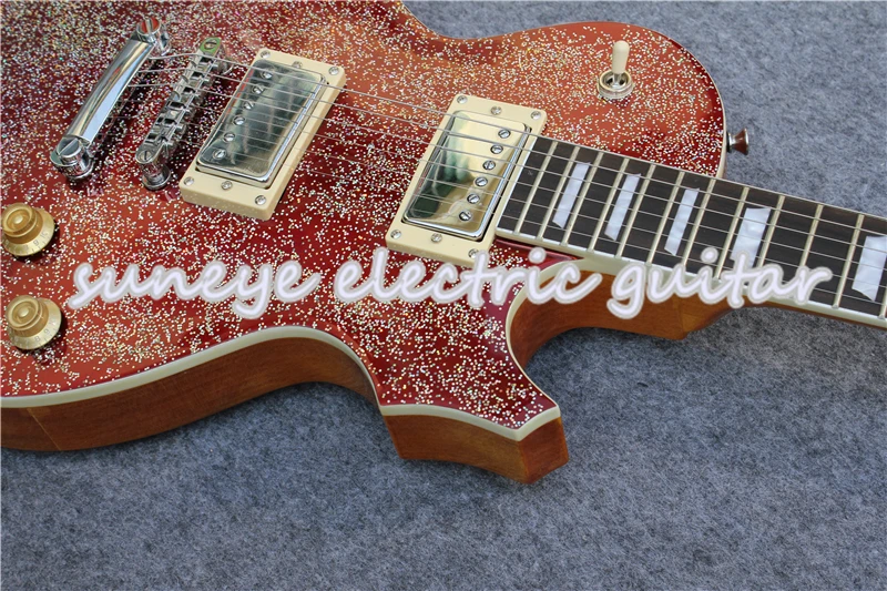 Suneye Red Finish Standard Electric Guitar Chrome Hardware Guitarra Electrica Left Handed Guitar Kit& Body Custom Available