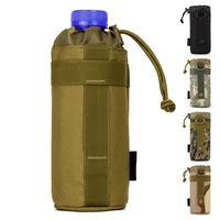 drawstring tactical molle water bottle bag pouch for military outdoor travel camping hiking fishing
