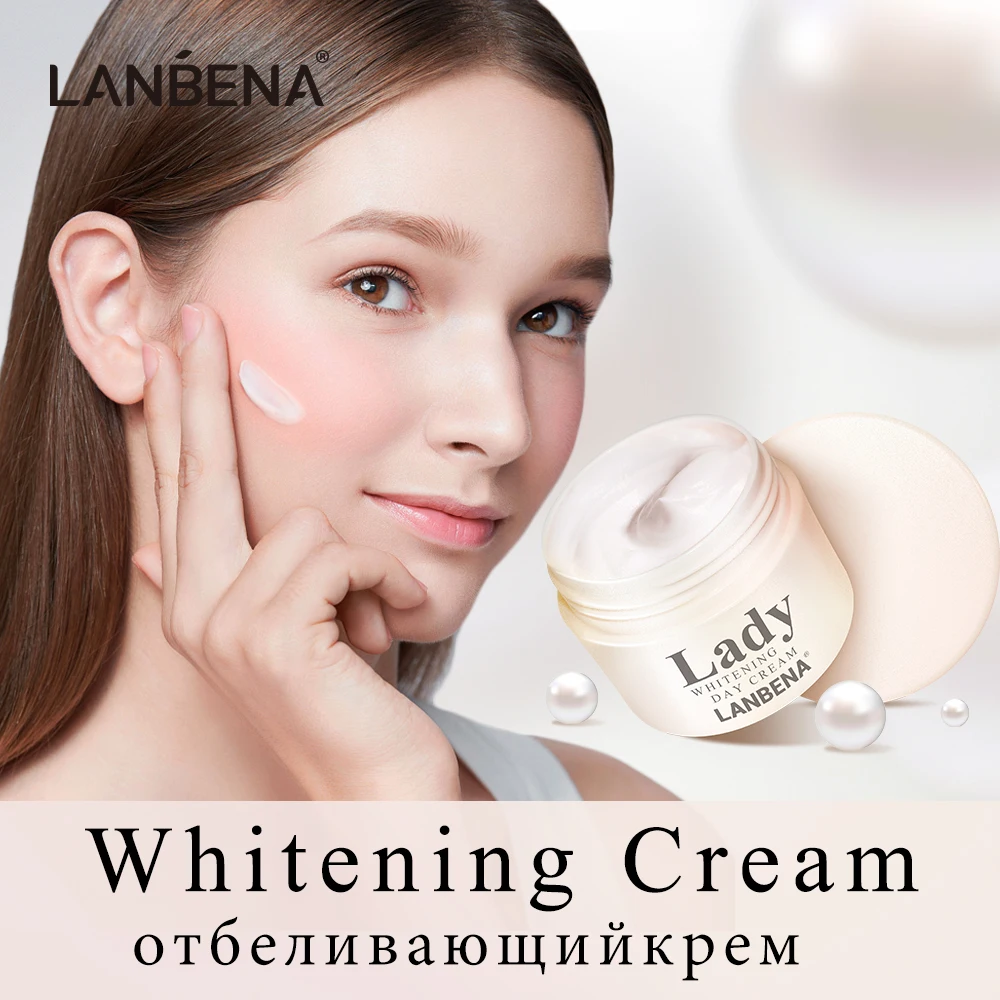 Отбеливающий крем LANBENA для лица против морщин сквалановый питательный