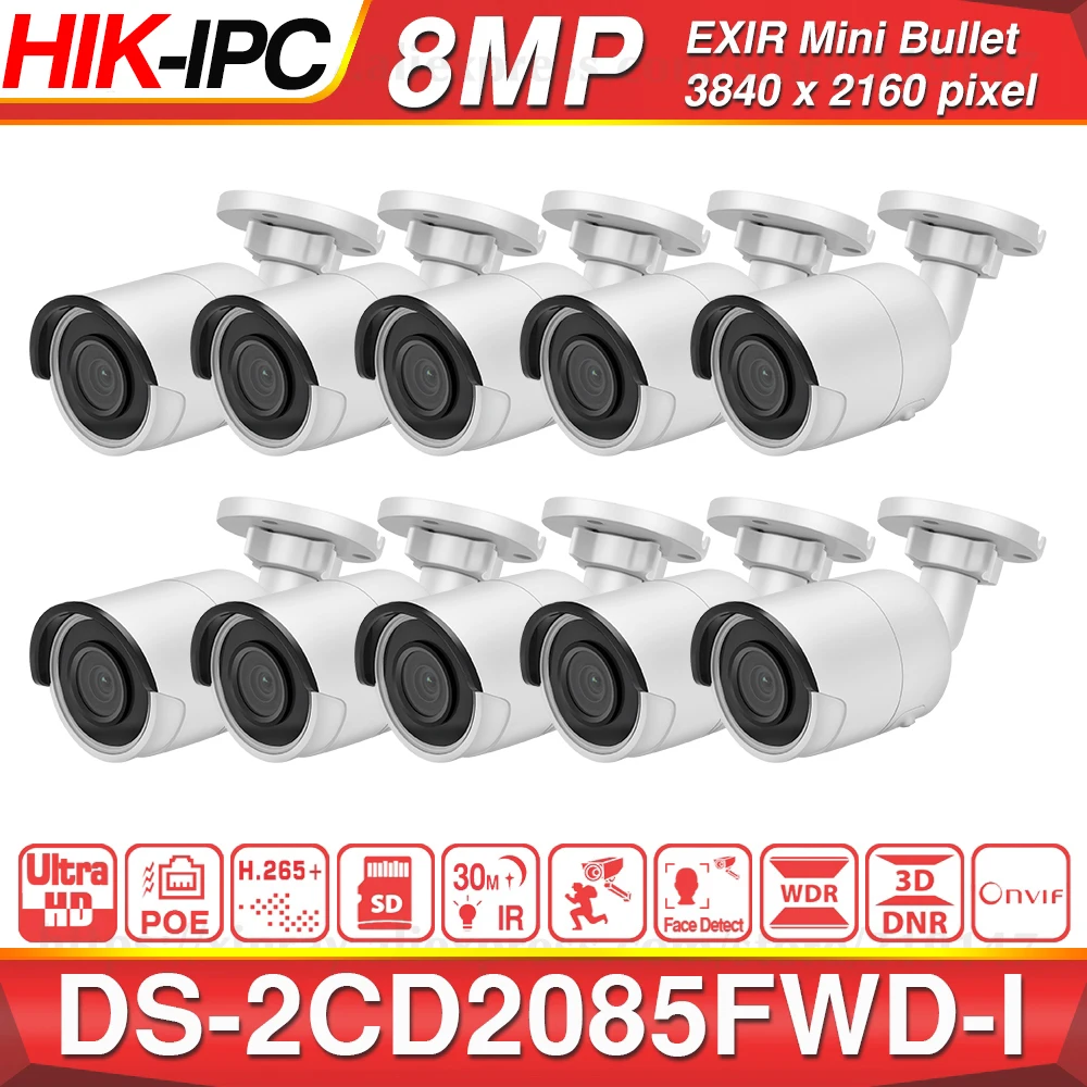 Предварительная продажа Hikvision DS 2CD2085FWD I оригинальный IP Камера 8MP пуля сети CCTV