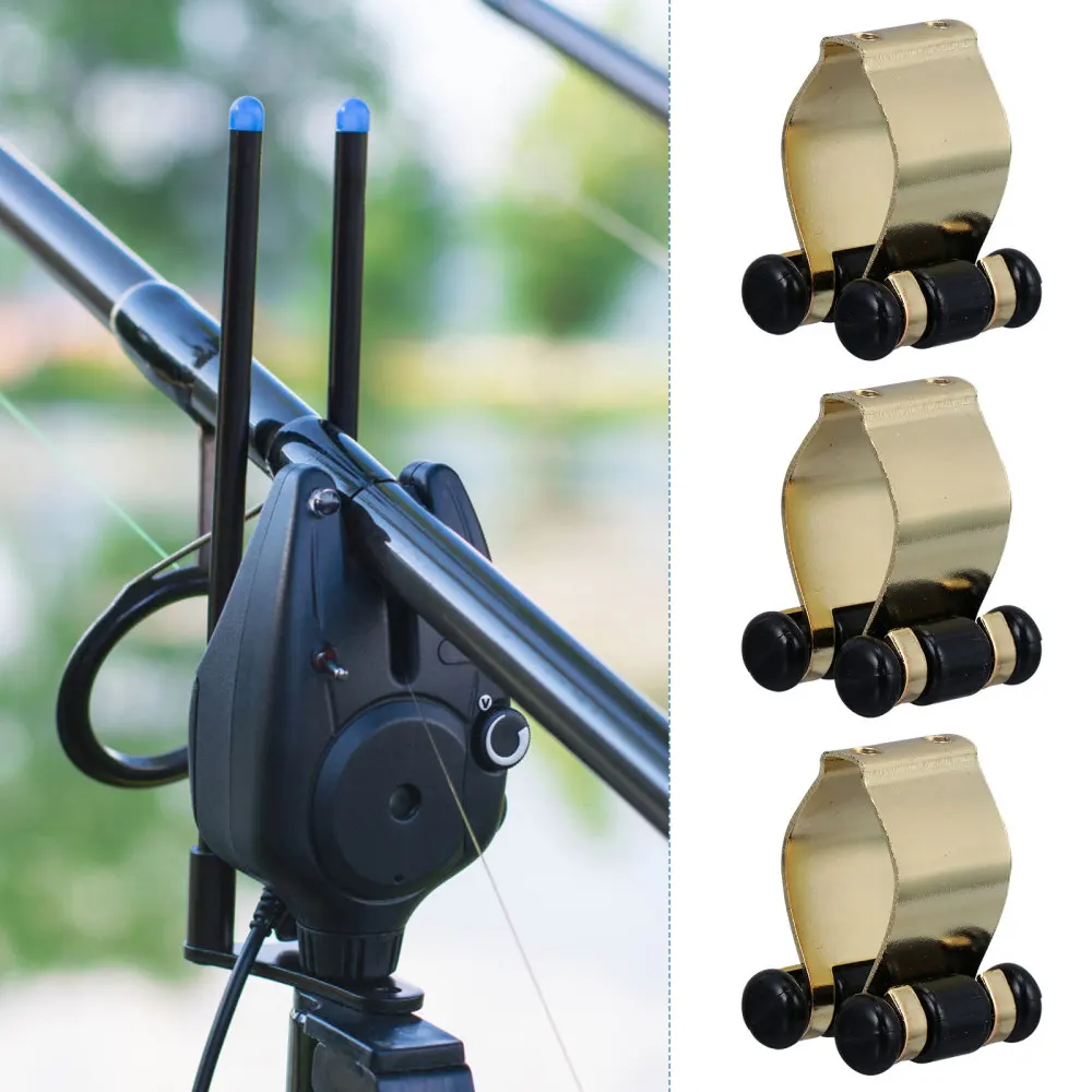 

6 PCS Wall Mount Fishing Pole Clamp Fishing Rod Keeper Metal Pole Clip Cue
