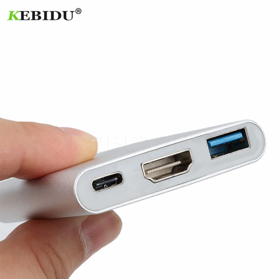 Тип C на HDMI совместимость с USB 3 0 зарядный адаптер конвертер 1 Hub для Mac MacBook Air Pro Huawei