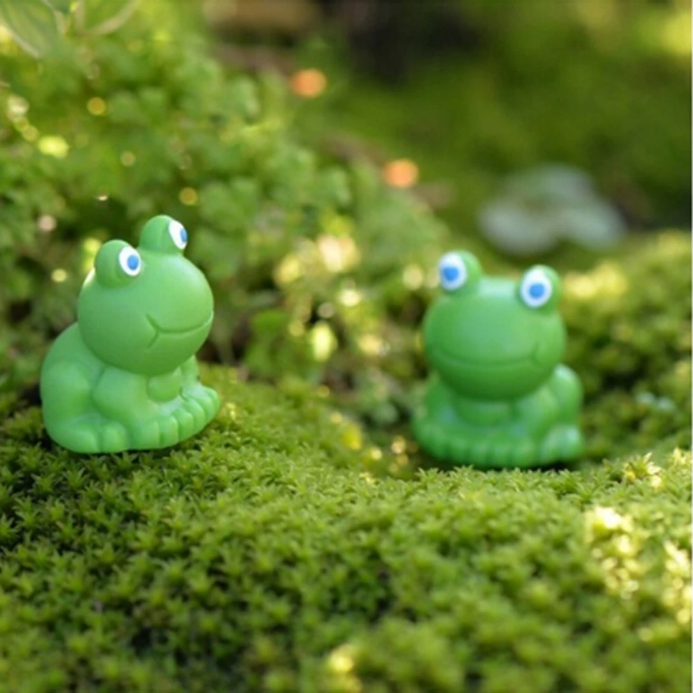 

1.5*1.7CM Micro Landscape Terrarium Figurines Miniature Frog Resin Craft DIY Animal Crafts Miniatures Fairy Garden Decor