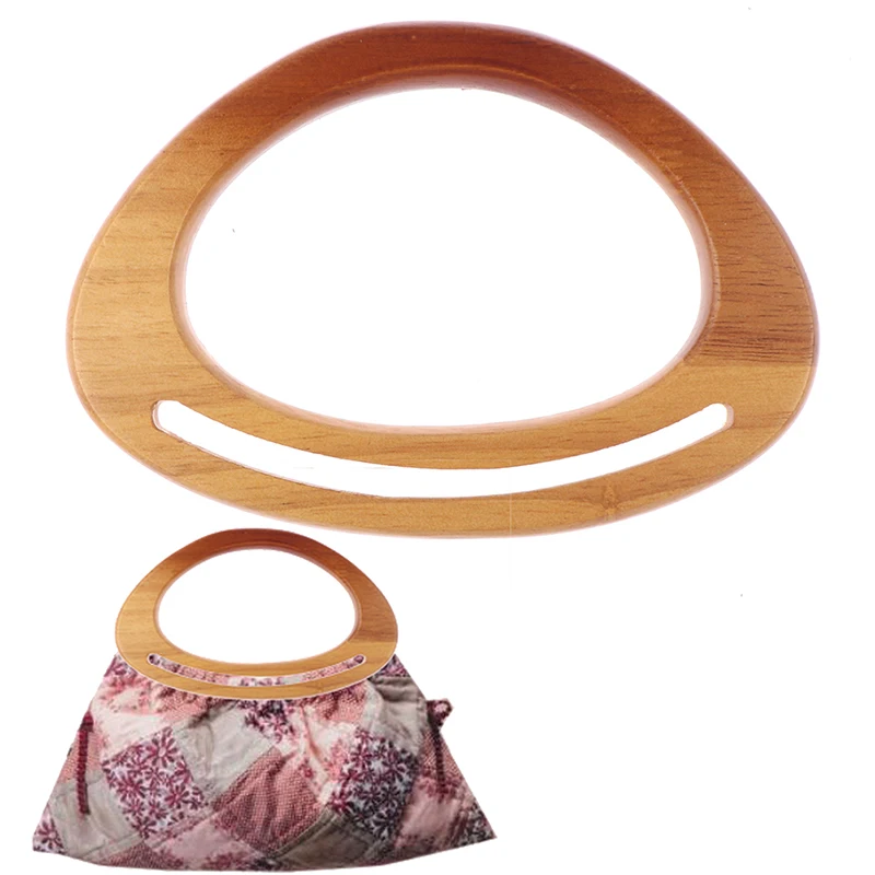 

1Pc Wooden Bag Handle Replacement Diy Bag Purse Making Handbag Accessories Parts