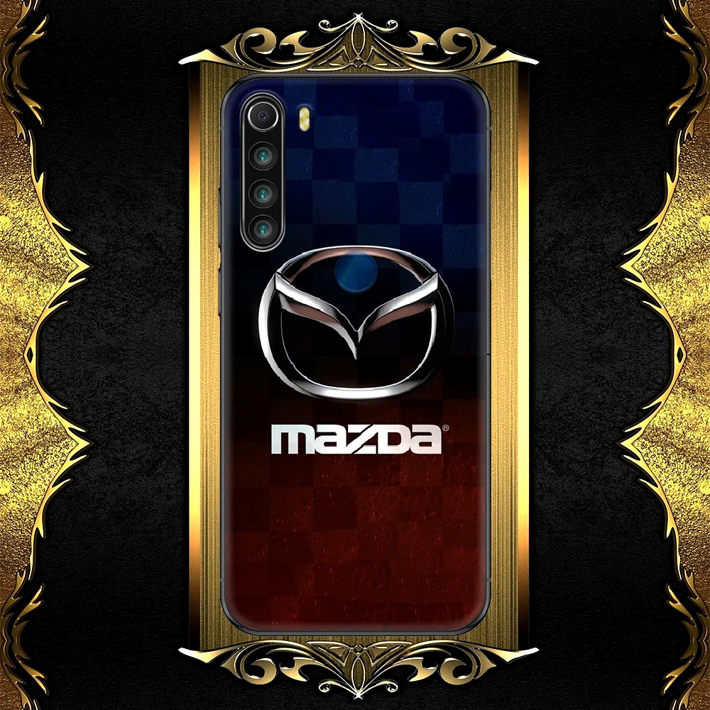 

Sports Car Mazdas Logo Phone Case Cover Hull For XIAOMI Redmi 8 9 9C Note 6 7 8 9 9S K20 K30 K40 Pro Plus black Waterproof