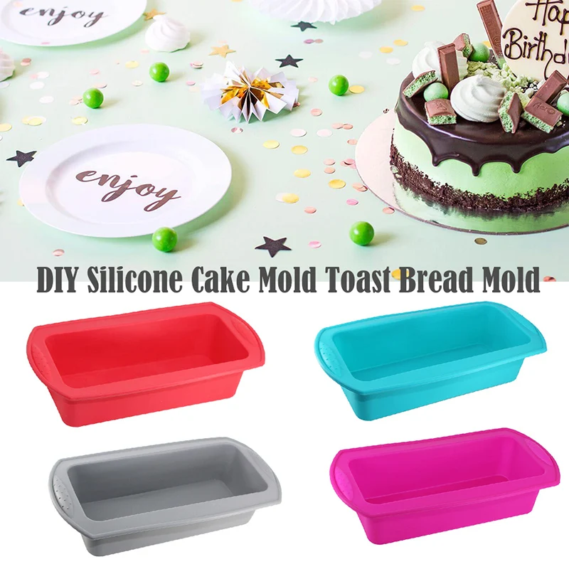 Большая прямоугольная силиконовая форма для торта в форме сердца DIY