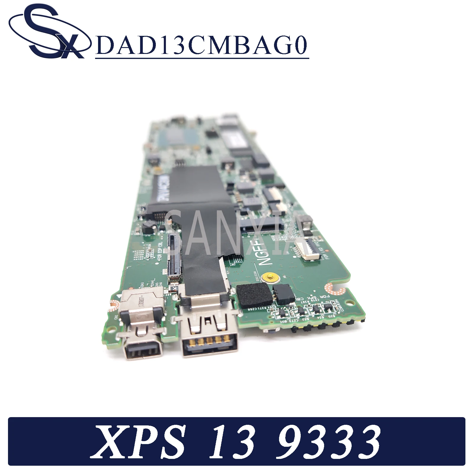 kefu dad13cmbag0 laptop motherboard for dell xps 13 9333 original mainboard 8gb ram i5 4200u free global shipping
