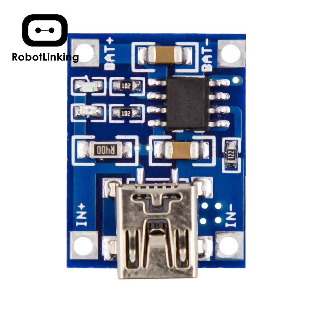 5 шт. 5 в tenstar Robot 1A Micro/Mini USB 18650 литиевая батарея зарядное устройство Модуль+ защита двойные функции TP4056