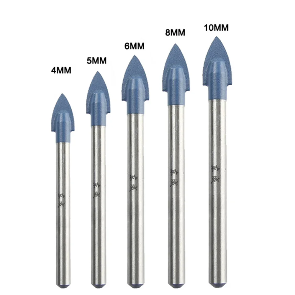 Набор сверл из карбида вольфрама комплект 5 наконечников 4/5/6/8/10 мм для