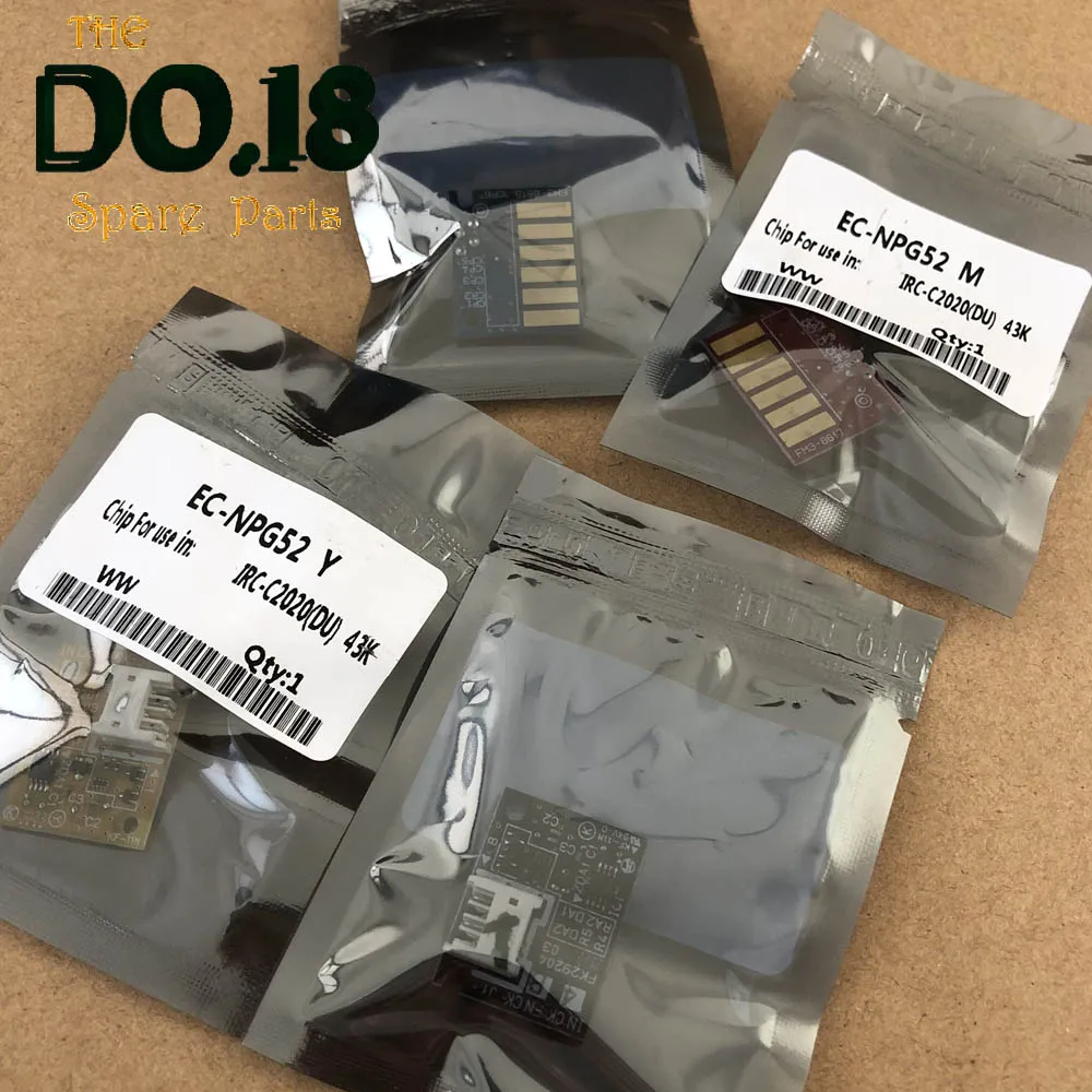 4 шт. GPR36 NPG52 C-EXV34 GPR 36 НПГ женский 52 C-EXV 34 imgae блок чип для Canon C2020 C2225 C2030 C2230 барабан картриджа с тонером