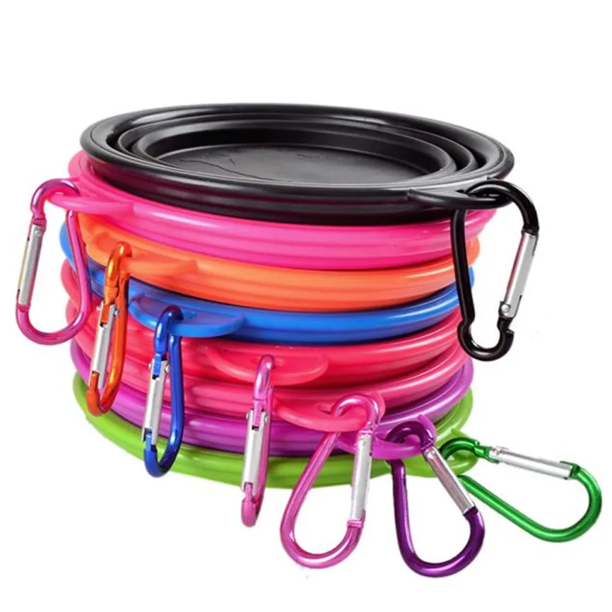 

Dog Travel Silicone Bowl Portable Collapsible Pet Cat Dog Food Water Feeding Travel Outdoor Bowl Pet Accessories