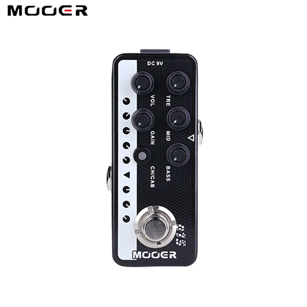Mooer 90's стиль цифровой преампер преусилитель гитарный эффект педаль