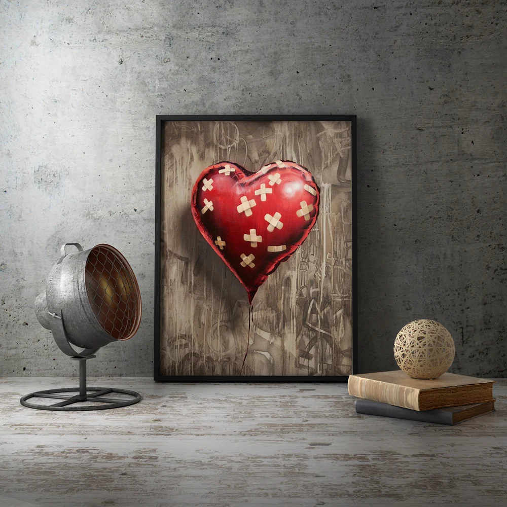 Настенная картина в скандинавском стиле современный плакат с воздушным шаром