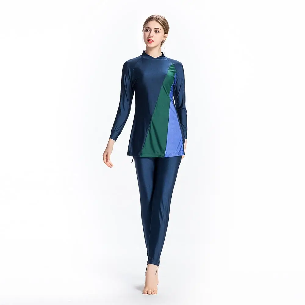 Женский Мусульманский купальник Burkini купальный костюм большого размера с