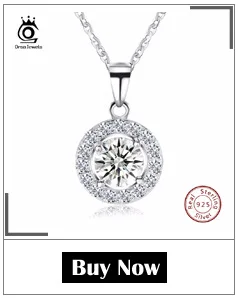 ORSA JEWELS модное 925 пробы серебряное круглое ожерелье с подвеской s 44 см для женщин Настоящее серебряное ожерелье ювелирный подарок SN04