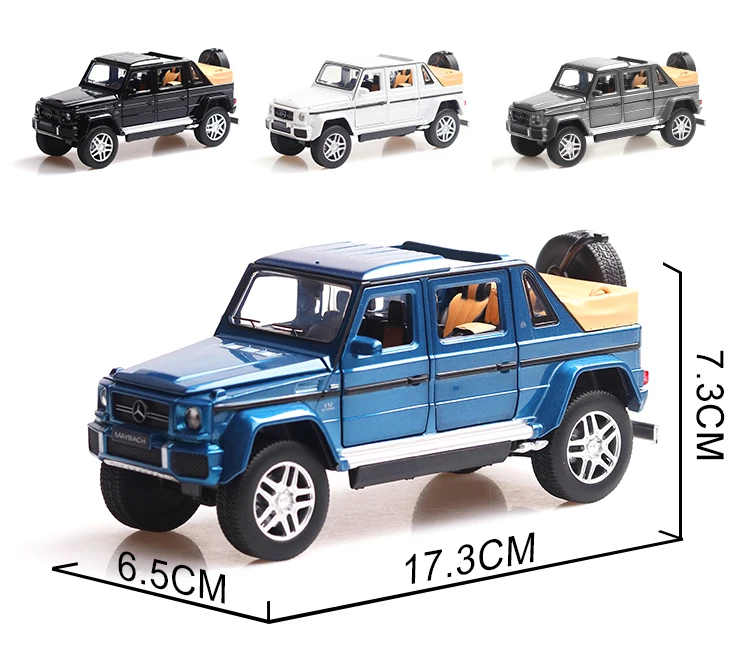 1:32 Новинка Maybach G650 литая модель автомобиля литая под давлением игрушка автомобильный звуковой светильник оттягивающийся автомобиль для мальчиков Детский подарок автомобиль игрушки колесо