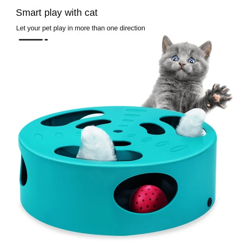 Игрушка для охоты на кошек погоня за мышью USB-зарядка интерактивный лабиринт Хит