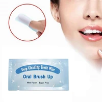 10pcs natural oral brush up wipe tooth brush finger oral teeth oral white cleaning wipes dental deep teeth tip whitening hy s9t1
