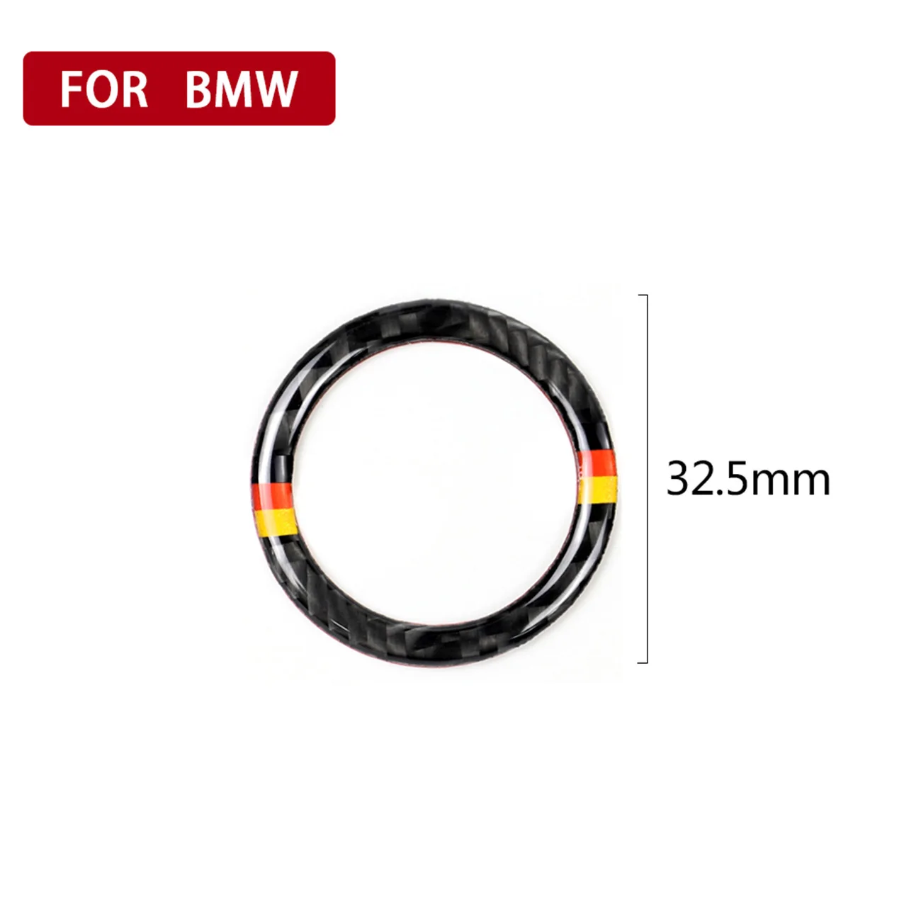 

Carbon Fiber Car Engine Start Stop Key Ring Trim Car Ignition Sticker for BMW E90 E92 E93 320i Z4 E89 3 Series Car Accessories