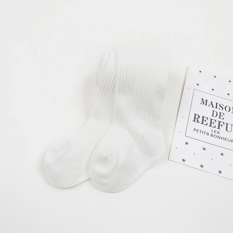 

Autumn Winter Toddler Kid Baby Tights For Girls Hot Baby Girl Ribbed Stockings Cotton Warm Pantyhose Solid Candy Color Tight