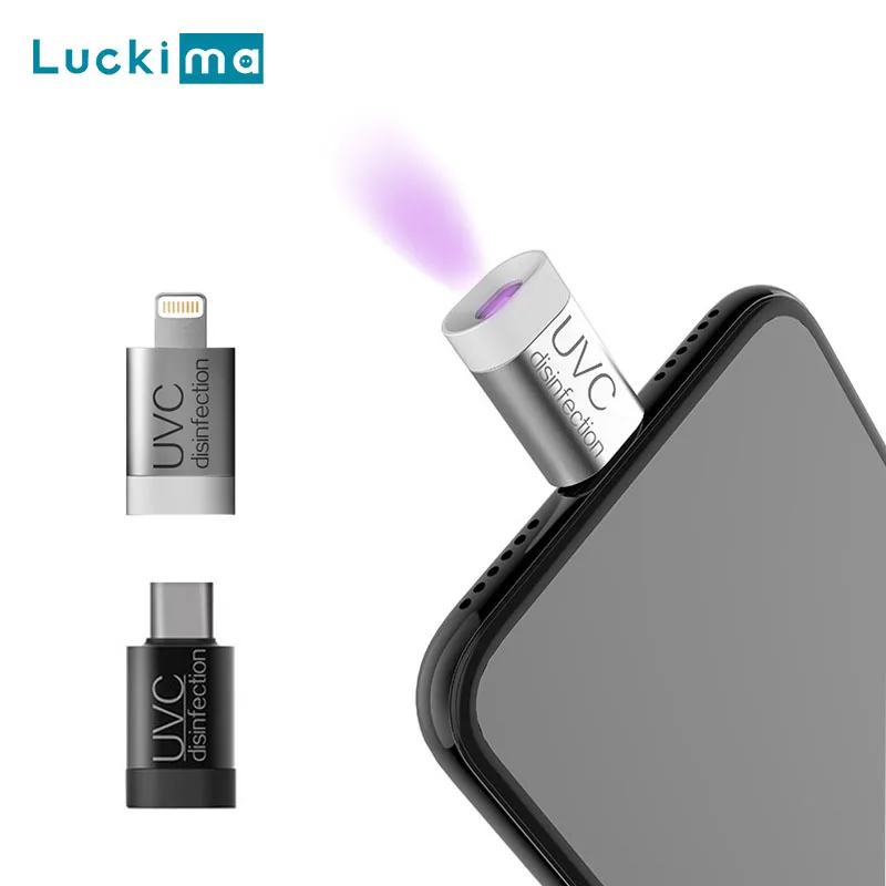 Популярный телефон UVC стерилизатор лампа iPhone Android Plug and play УФ-Дезинфекция свет
