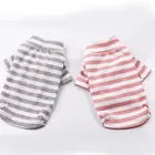 Новинка, полосатая нижняя одежда для собак, жилет для маленьких собак, футболка, аксессуары для собак, одежда для щенков, 2022