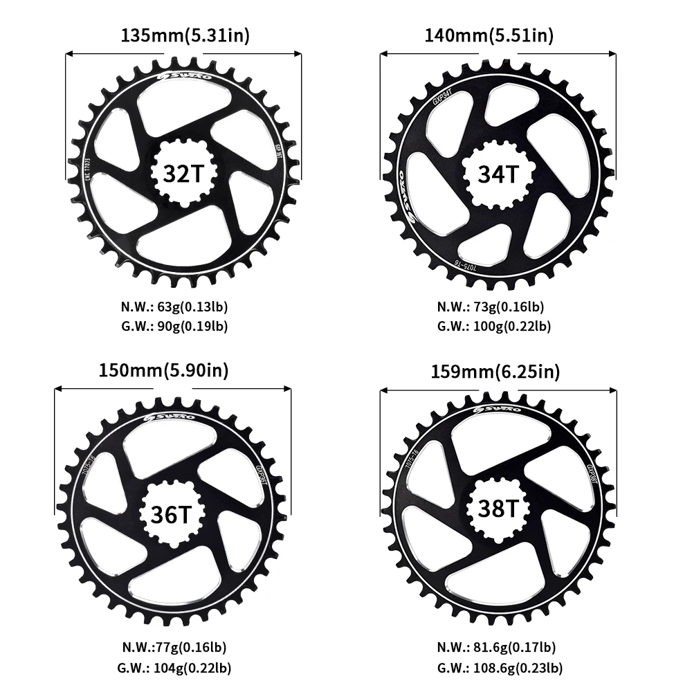 Звездочка для велосипеда SWTXO GXP смещенная 3 мм 6 30T/32T/34T/36T/38T Sram SX NX GX X01 XX1 запчасти