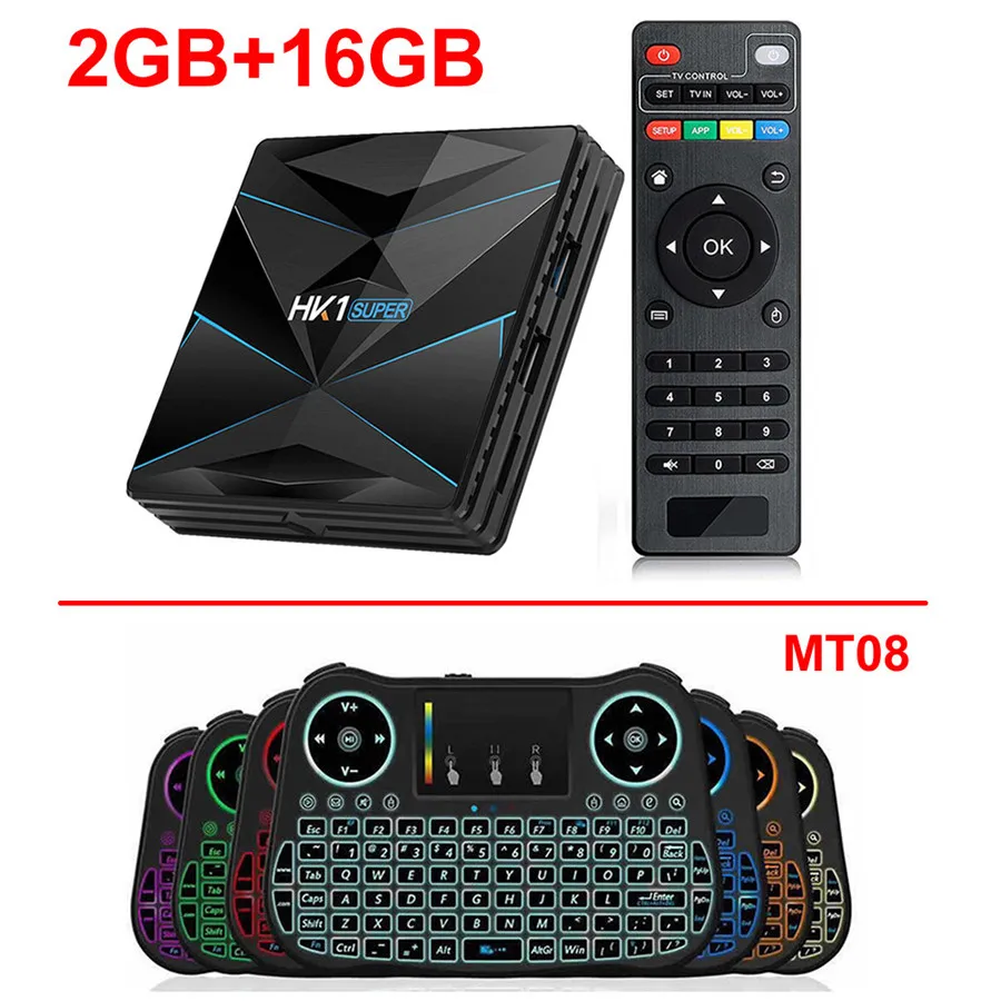 2GB 16GB add MT08 HK1 супер андроид 9,0 Смарт ТВ приставка Rockchip RK3318 4 Гб ОЗУ 128 Гб ПЗУ 2,4 ГБ 5 Гб двойной wifi BT4.0 USB 3,0 3D HDR 4K ТВ приставка - Цвет: 2GB 16GB add MT08