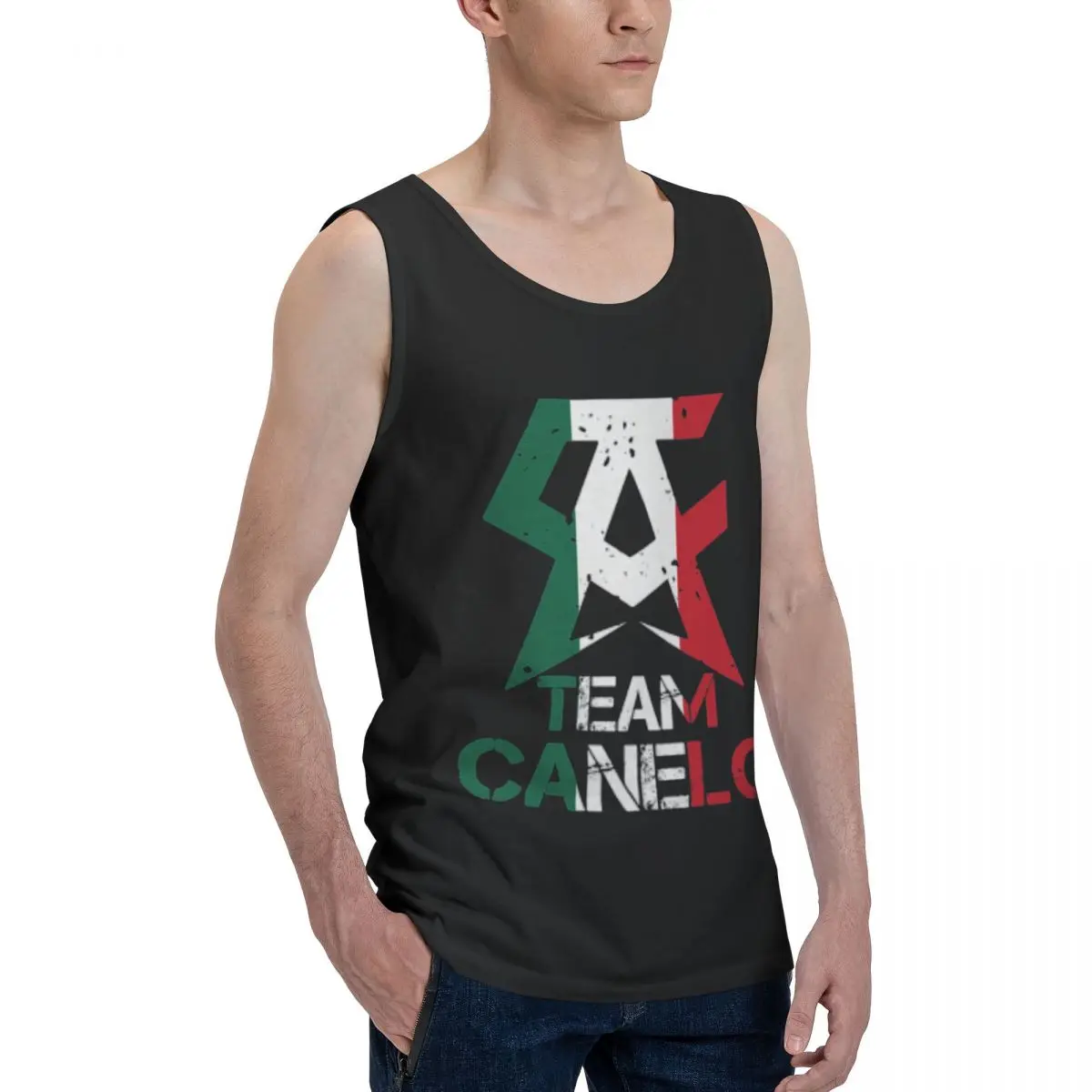 

Canelos Alvarez Canelos ALVAREZ Trending TEAM Canelos Men's Tank Top Shirt bare-knuckle boxing Vest Men set Graphic Cute