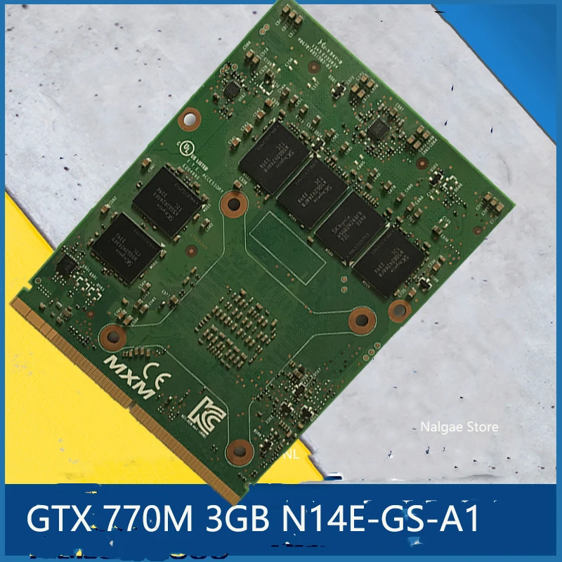 Оригинальный GTX770M GTX 770M N14E-GS-A1 видео Vga Графическая карта 3 Гб оперативной памяти MXM