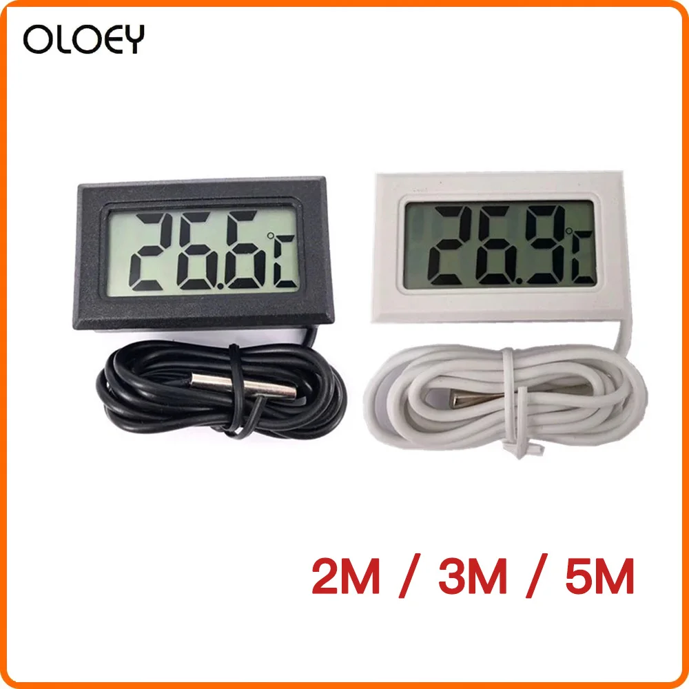 Цифровой термометр 5 м Мини ЖК-дисплей измеритель холодильники морозильные