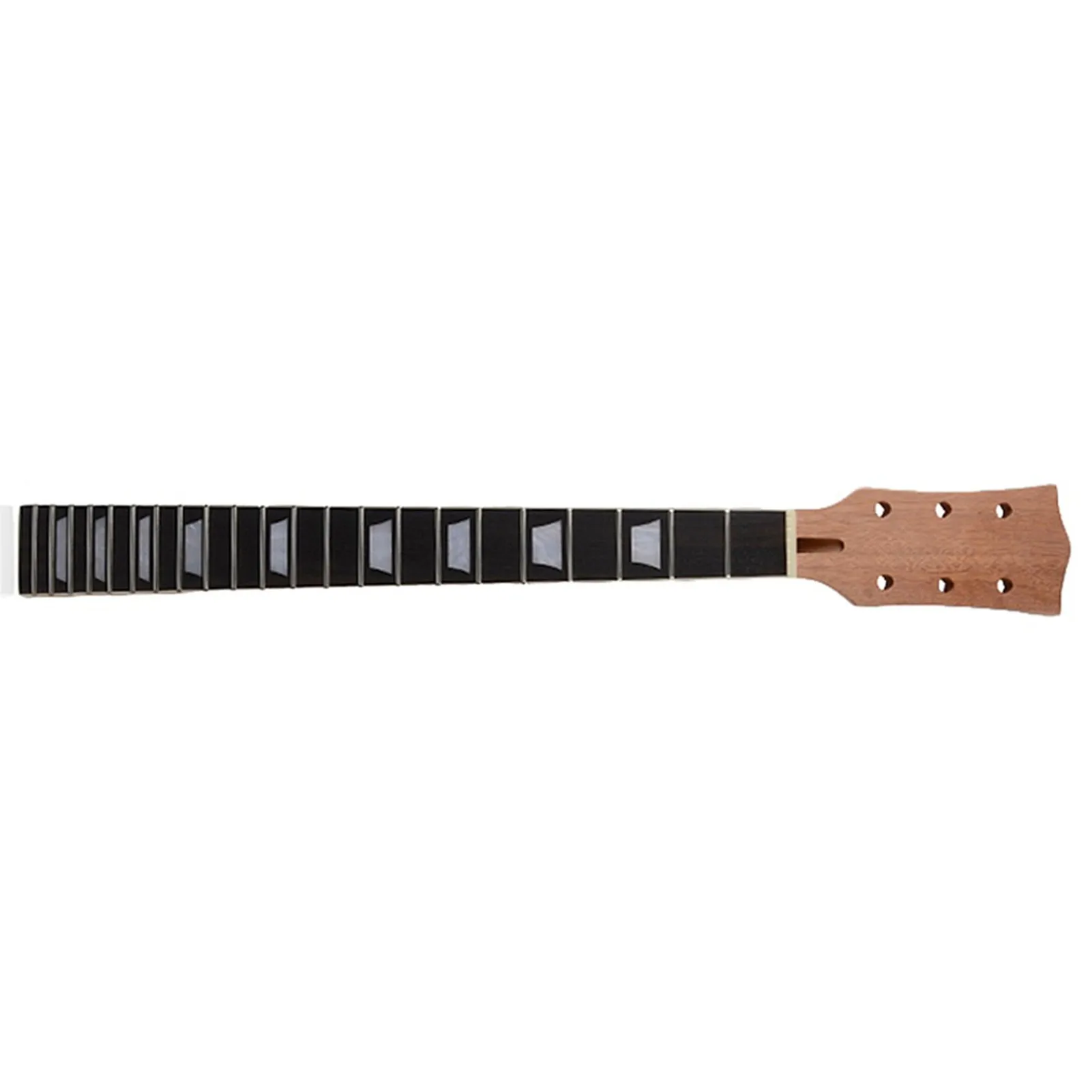 

Universal Unfinished Electric Guitar Neck Maple Wood 22 Frets Fingerboard with White pattern Inlay Replacement for Electric Guit