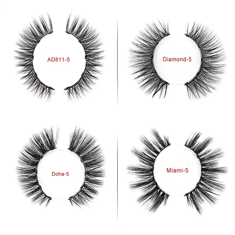 Набор Магнитных ресниц набор из 5 натуральных длинных магнитных щипцов для