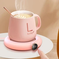 zk30 usb cup heater mug warmer tea makers warmer coaster 3 gear led display heating pad for coffee milk tea for home office