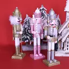 Деревянная кукла-гайкер, 1 шт., 31 см, миниатюрные фигурки солдата, винтажные марионетки ручной работы, новогодние и рождественские украшения, домашний декор